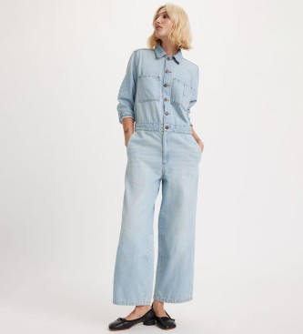 Levi's Overall Iconic Lichtgewicht blauw