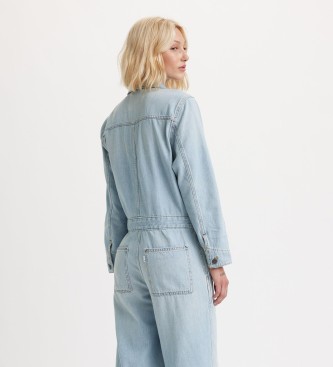 Levi's Overall Iconic Lichtgewicht blauw