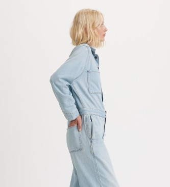 Levi's Overall Iconic Lichtgewicht blauw