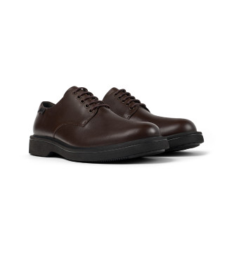Camper Zapatos de piel Norman marrn