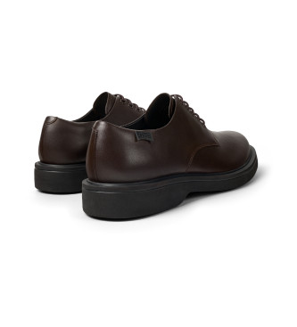 Camper Zapatos de piel Norman marrn