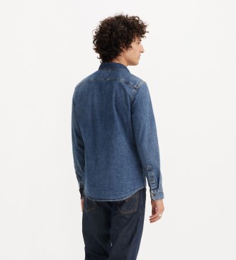 Levi's Battery Housemark slim fit skjorte bl