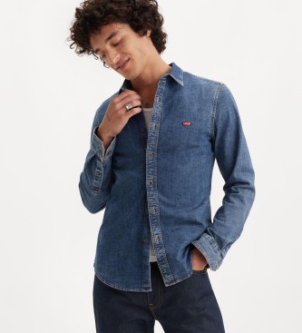 Levi's Camicia slim fit Battery Housemark in blu