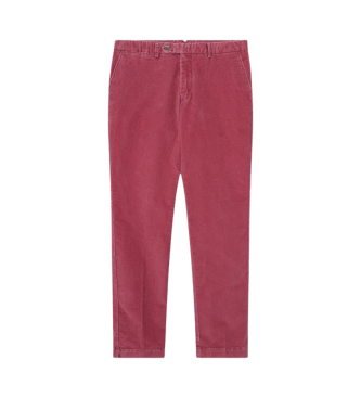 Hackett London Pantaln chino Pigment Cord rosa