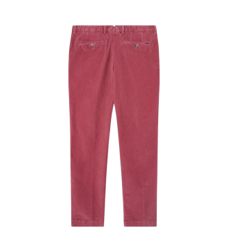 Hackett London Pantaln chino Pigment Cord rosa