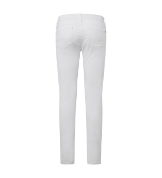 Pepe Jeans Białe jeansy skinny