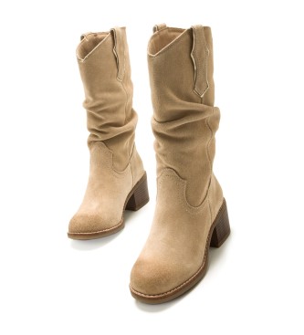 Mustang Botas de Piel Frontier beige