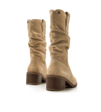 Mustang Frontier beige Lederstiefel