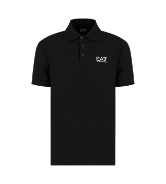 EA7 Core identity polo shirt i sort bomuld