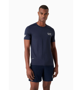 EA7 Maglietta da tennis professionista blu navy