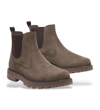 Timberland Britton Road bruin leren chelsea enkellaarsjes