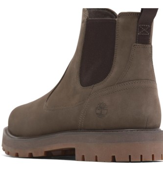 Timberland Britton Road bruin leren chelsea enkellaarsjes