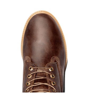 Timberland Vodoodporni usnjeni škornji z zapiranjem na vezalke 6 Inch Premium temno rjave barve  