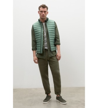 ECOALF Cardiffalf waistcoat cactus green