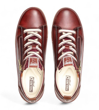 Pikolinos Brązowe skórzane buty sportowe Vigo