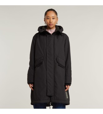 G-Star Hooded Fishtail Parka   svart