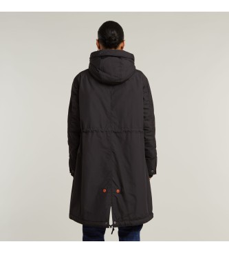 G-Star Hooded Fishtail Parka   svart