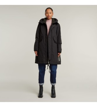 G-Star Hooded Fishtail Parka   svart