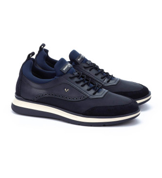 Martinelli Walden Sneakers i lder marinbl