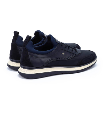 Martinelli Walden Sneakers i lder marinbl