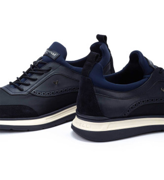 Martinelli Walden Sneakers i lder marinbl