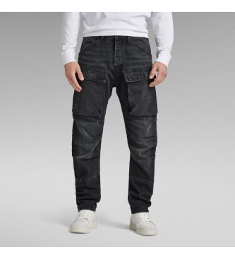 G-Star Pantaloni cargo in denim affusolati 3D neri