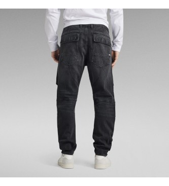 G-Star Pantaloni cargo in denim affusolati 3D neri