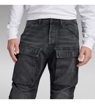 G-Star Pantaloni cargo in denim affusolati 3D neri