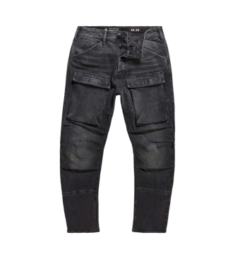 G-Star Pantaloni cargo in denim affusolati 3D neri