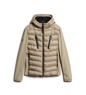 Superdry Storm Softshell-jakke med htte, beige