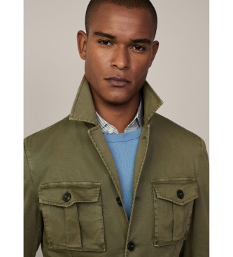 Hackett London Safari jas groen