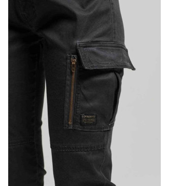 Superdry Pantaloni cargo skinny neri