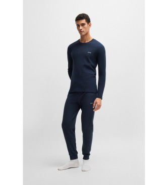 BOSS Pantalon de jogging gaufr marine