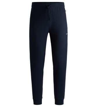 BOSS Pantalon de jogging gaufr marine