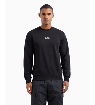 EA7 Sudadera de cuello redondo de algodn Core identity   negro