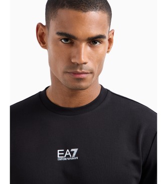 EA7 Sudadera de cuello redondo de algodn Core identity   negro