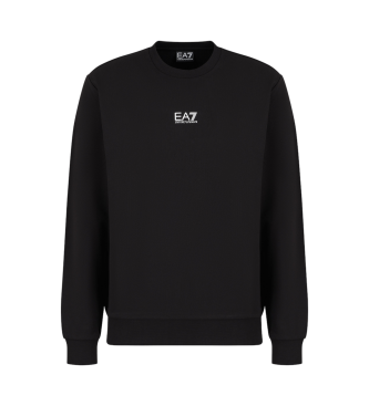 EA7 Sudadera de cuello redondo de algodn Core identity   negro