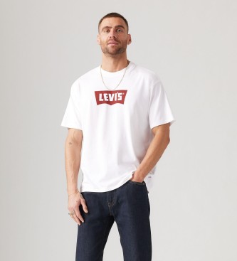 Levi's T-shirt grafica vintage a pipistrello bianca