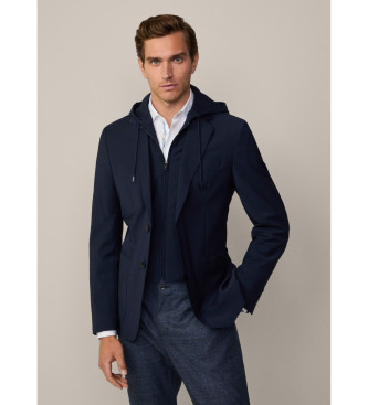 Hackett London Blazer ibrido tropicale blu scuro