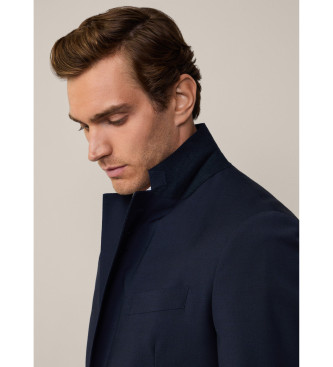 Hackett London Blazer ibrido tropicale blu scuro