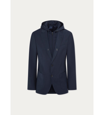 Hackett London Blazer ibrido tropicale blu scuro