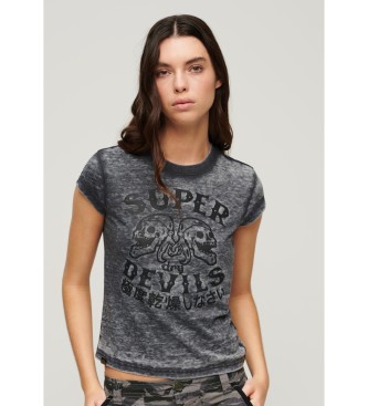 Superdry Retro Rocker Kurzarm-T-Shirt grau