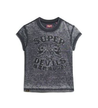 Superdry Retro Rocker Kurzarm-T-Shirt grau