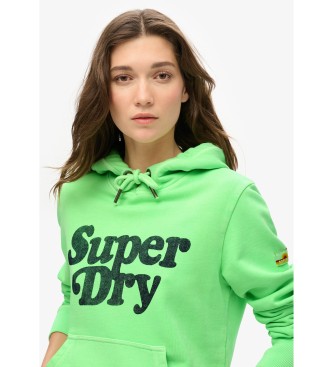 Superdry Bluza Cooper Tonal zielony