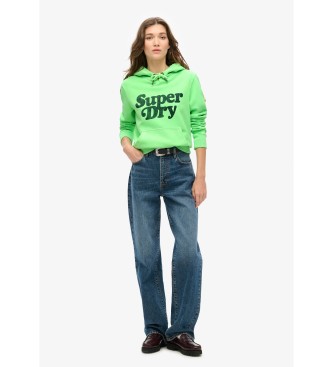 Superdry Bluza Cooper Tonal zielony