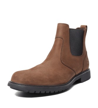 Timberland Botas de couro chelsea castanhas de cano mdio Stormbucks