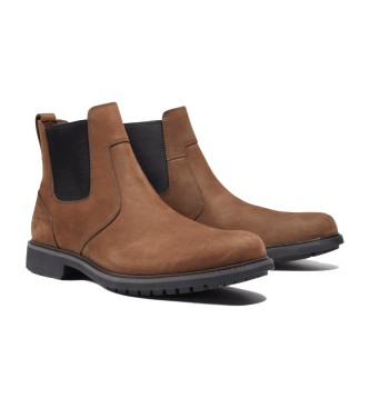 Timberland Botas de couro chelsea castanhas de cano mdio Stormbucks