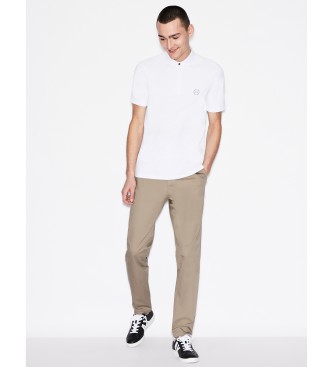 Armani Exchange Polo Algodn Clsico blanco