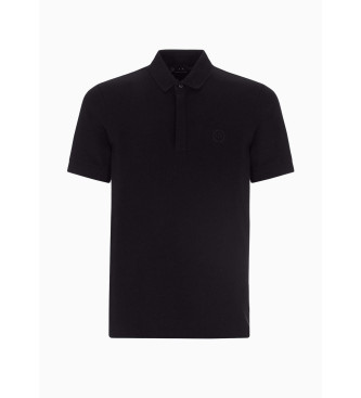 Armani Exchange Klassiek katoenen poloshirt zwart