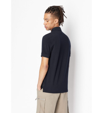 Armani Exchange Classic Navy Cotton Polo Shirt